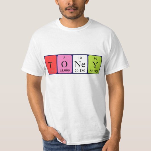Toney期別テーブル名のシャツ Tシャツ (正面)