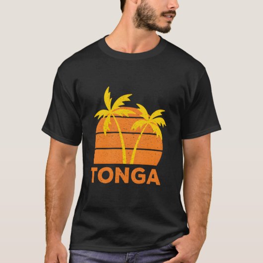 Tonga Beach Tongan Vacation Tシャツ (正面)