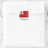 Tonga flag ラウンドシール (バッグ)
