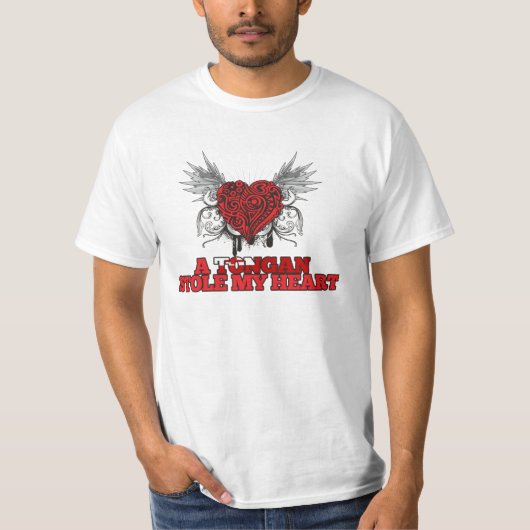 Tonganは私のハートを盗みました Tシャツ (正面)