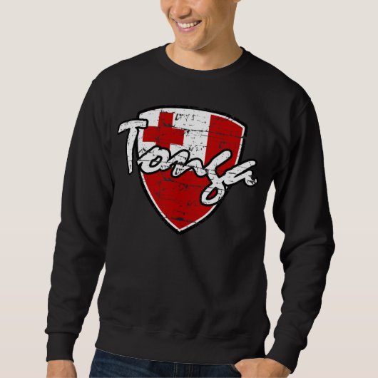 Tongan旗のTシャツ スウェットシャツ (正面)