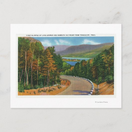 Tongu Mt Trail View of Sabbath Day Point and ポストカード (正面)