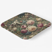 🩸 Tongue Whipped Blooms – Gothic Victorian ペーパープレート (傾斜あり)