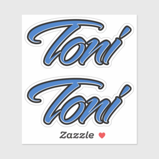 Toni Name blue Aufkleber Sticker Stickerset シール (シート)
