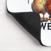 Tonight We Fly - Chicken Witches Hat And Broom  マウスパッド (コーナー)