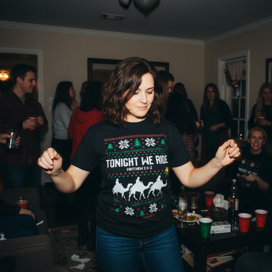 Tonight We Ride 3 Kings Ugly Sweater Christmas Tシャツ