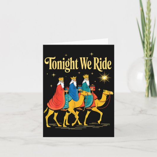 Tonight We Ride Christmas, 3 Wise Men, Christian C カード (正面)