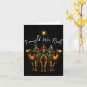 Tonight We Ride Christmas, 3 Wise Men, Christian C カード (黄色い花)