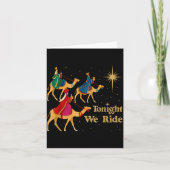 Tonight We Ride Christmas 3 Wise Men Christian Chr カード (正面)