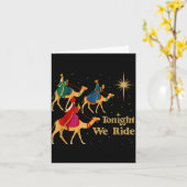 Tonight We Ride Christmas 3 Wise Men Christian Chr カード (黄色い花)