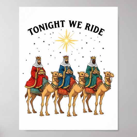 Tonight We Ride Christmas, 3 Wise Men Funny Christ ポスター (正面)