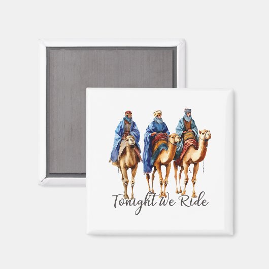 Tonight We Ride Christmas, 3 Wise Men Funny Christ マグネット (正面/裏面)