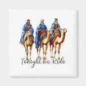 Tonight We Ride Christmas, 3 Wise Men Funny Christ マグネット (正面)