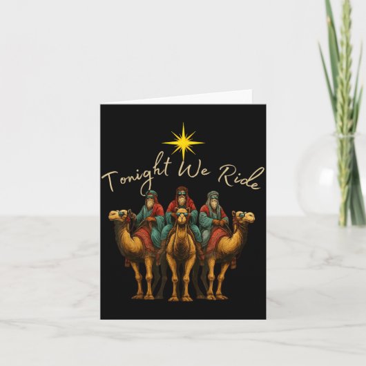 Tonight We Ride Three Wise Men Christmas Nativity  カード (正面)