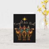 Tonight We Ride Three Wise Men Christmas Nativity  カード (黄色い花)