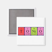 Tonio周期表名磁石 マグネット (正面/裏面)