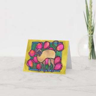 Tonkineseおよびチューリップ カード