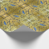 Tonkinson - Bluebird ii gold gift wrap Cadeaupapie ラッピングペーパー (角)