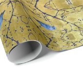 Tonkinson - Bluebird ii gold gift wrap Cadeaupapie ラッピングペーパー (ロールコーナー)