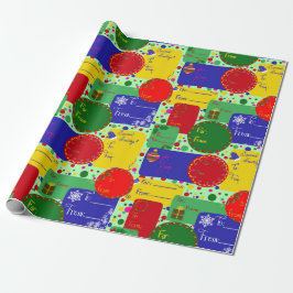 Tons of Tags Holiday Wrapping Paper  ラッピングペーパー