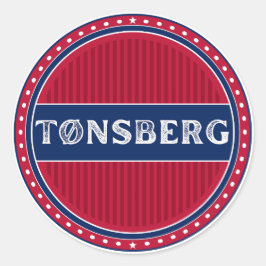 Tønsberg City Pride Emblem – Norwegian Identity ラウンドシール