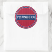 Tønsberg City Pride Emblem – Norwegian Identity ラウンドシール (バッグ)