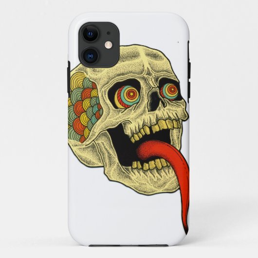 tonueのスカル Case-Mate iPhoneケース (裏面)