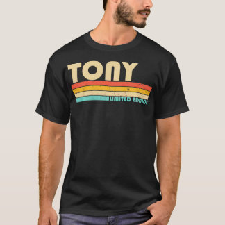 TONYネームパーソナライズされたレトロヴィンテージ80s 90s誕生 Tシャツ