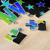 「TONY」名、おもしろい「ハッピーバースデー」 ジグソーパズル (側面)