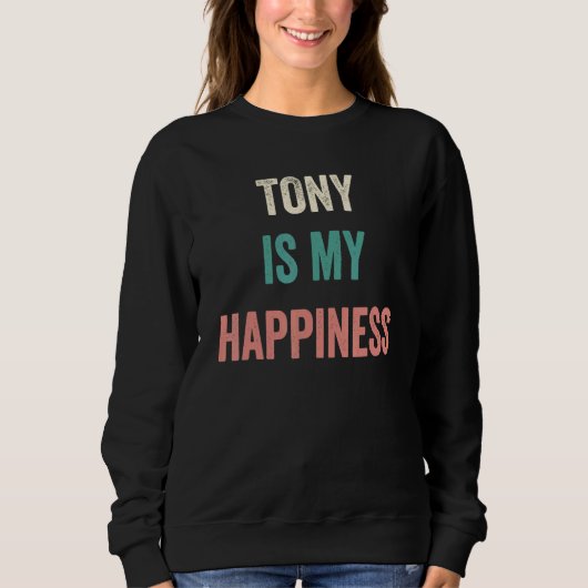 Tony Is My Happiness スウェットシャツ (正面)