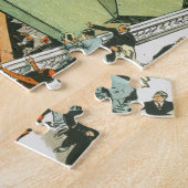 Tony SargによるNY証券取引所での混乱 ジグソーパズル (側面)