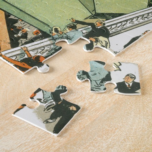 Tony SargによるNY証券取引所での混乱 ジグソーパズル (側面)