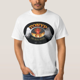tonypの悪はレーサーのCheapoのワイシャツを強く反対します Tシャツ