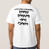 TonyTown.com: 悲しいトニー Tシャツ (裏面)