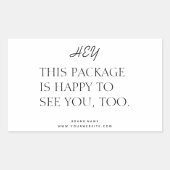 Tooパッケージのビジネスステッカーを見て嬉しい 長方形シール (正面)