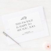 Tooパッケージのビジネスステッカーを見て嬉しい 長方形シール (封筒)