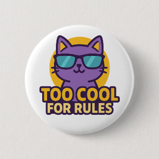 Too クール Rules Cartoon Animalボタン 缶バッジ