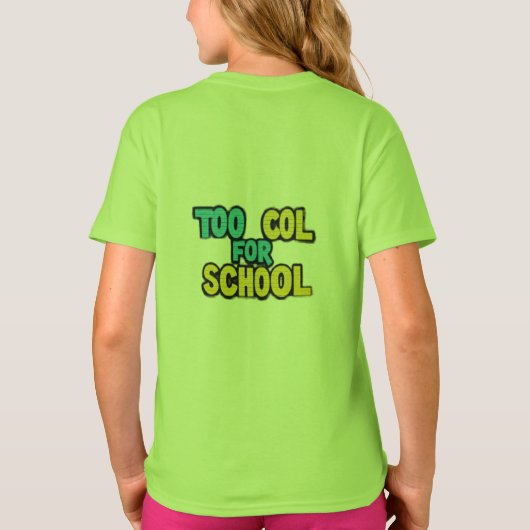 「Too クール School Tee」 Tシャツ (裏面)