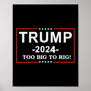 - Too Big To Rigことわざトランプ2024おもしろい引用文 ポスター