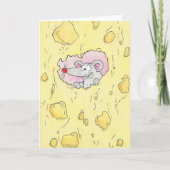 TOO CHEESY？ニコール・ジャネスのグリーティングカード カード (正面)