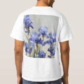 Too Classy for Drama Rooster Among Iris Flowers El Tシャツ (裏面)