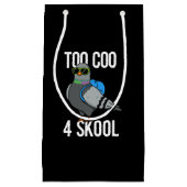 Too Coo 4 Skool Pigon PunおもしろいダクールークBG スモールペーパーバッグ (正面)