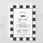 Too Cool 2nd Birthday Invitation 招待状 (正面)