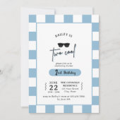 Too Cool 2nd Birthday Invitation 招待状 (正面)