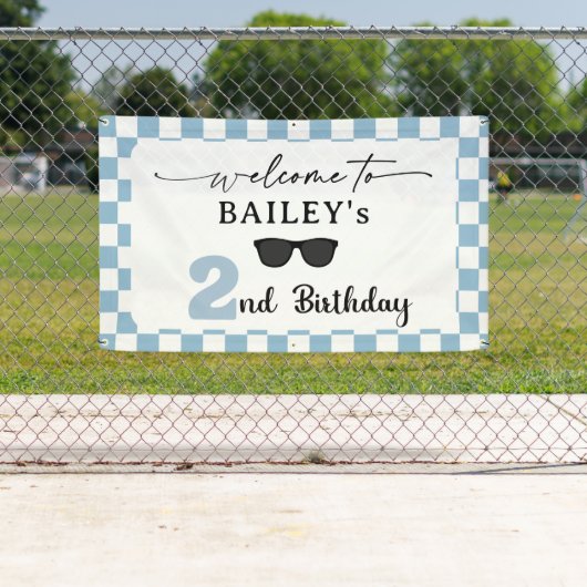 Too Cool 2nd Birthday Welcome Banner 横断幕 (インサイチュ)