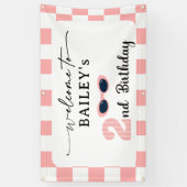 Too Cool 2nd Birthday Welcome Banner 横断幕 (縦)