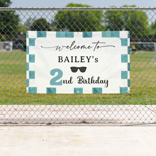 Too Cool 2nd Birthday Welcome Banner 横断幕 (インサイチュ)