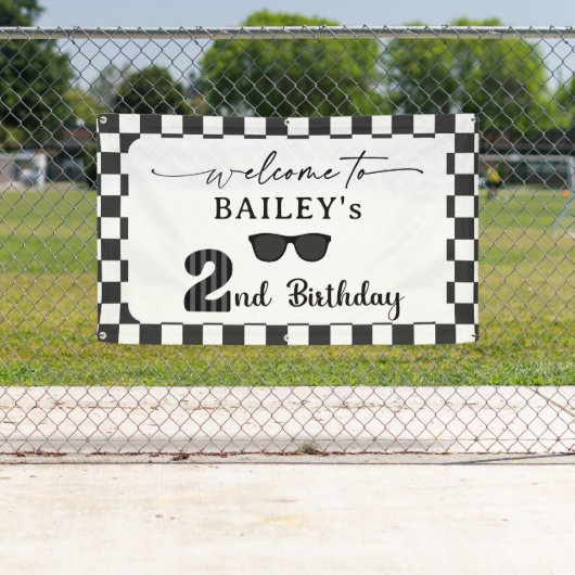 Too Cool 2nd Birthday Welcome Banner 横断幕 (インサイチュ)