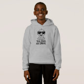 Too Cool for Drool | Funny Kids’ Pullover Hoodie (正面フル)