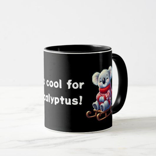 Too Cool for Eucalyptus | Funny Koala Combo Mug マグカップ (正面右)